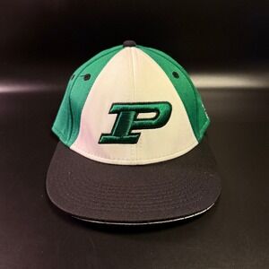 Purdue The Game 212 Degree‎ Pro Baseball Cap Hat Green White Black Fitted